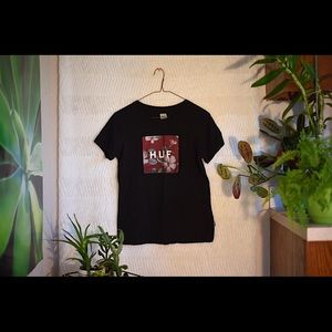 Huf Black graphic tee
